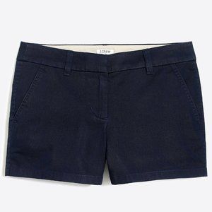 NWOT J. Crew Navy 3.5" Classic Chino Short Size 8